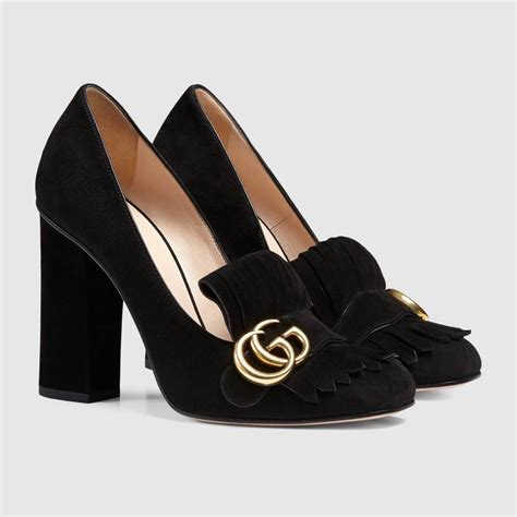 tan suede gucci heels 2008